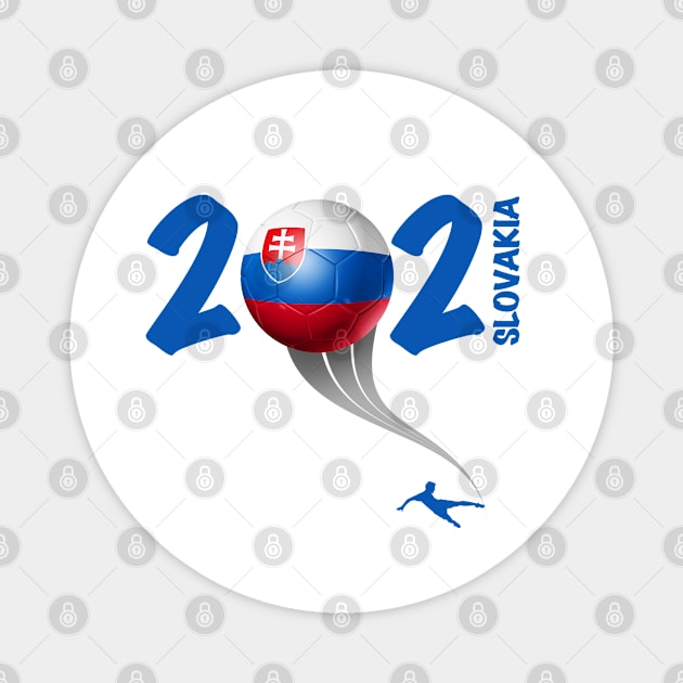 Slovakia Euro Soccer 2021 Magnet by DesignOfNations